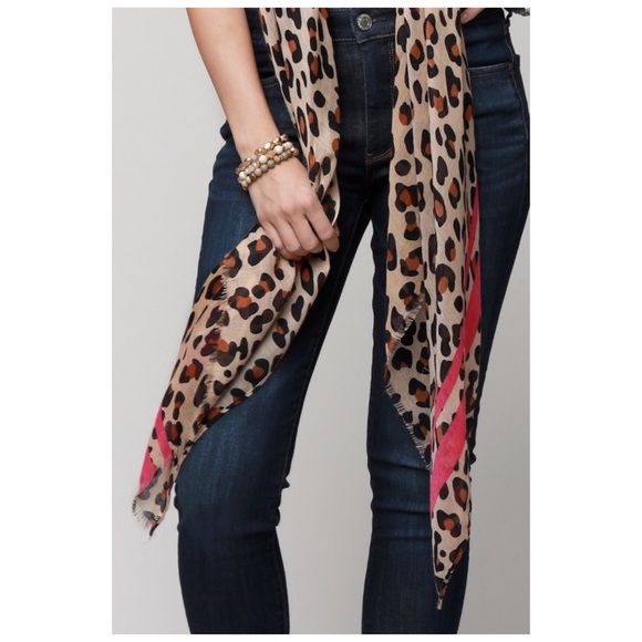 Leopard Print Versatile Wrap Hair Neck Scarf Sarong One Size - Picture 8 of 8